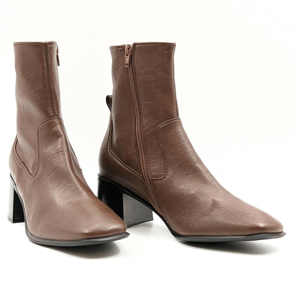 Jeffrey Campbell Jerem Women Brown Dress Modern ankle boots size 8.5 NEW